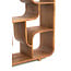 Light en Living Kast open 100x30x200 cm LABARE licht bruin