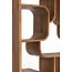 Light en Living Kast open 100x30x200 cm LABARE licht bruin