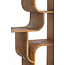 Light en Living Kast open 100x30x200 cm LABARE licht bruin