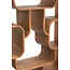 Light en Living Kast open 100x30x200 cm LABARE licht bruin