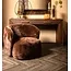 PTMD Fauteuil Aphrodite fur donkerbruin