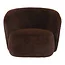 PTMD Fauteuil Aphrodite fur donkerbruin