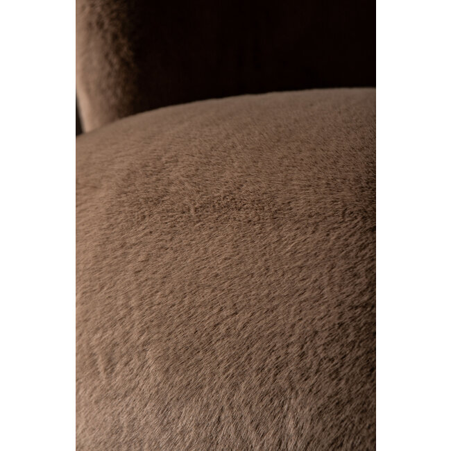 PTMD Fauteuil Aphrodite fur mokka