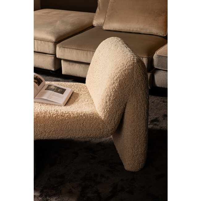 PTMD Fauteuil  Oslo teddy beige
