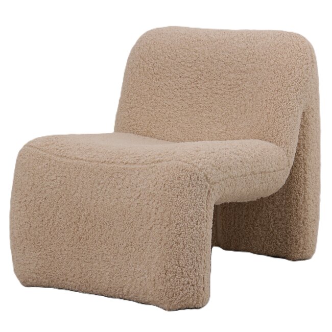 PTMD Fauteuil  Oslo teddy beige