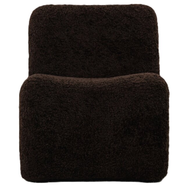 PTMD Fauteuil  Oslo teddy coffee