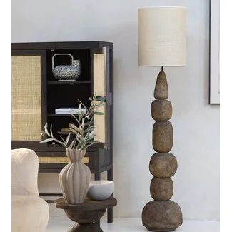 Light en Living Vloerlamp Ø30x135 cm MARREE donker bruin