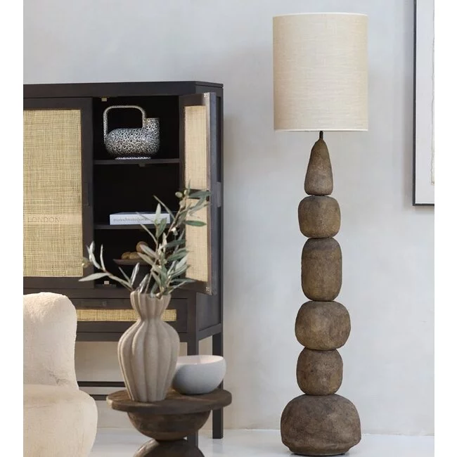 Light en Living Vloerlamp Ø30x135 cm MARREE donker bruin