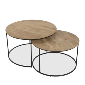 WoonMax Salontafel Windsor set van 2 - mango