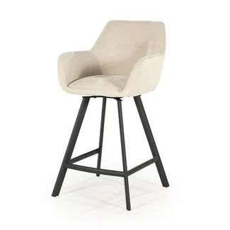 By Boo Barstoel Bliss with armleuning - beige