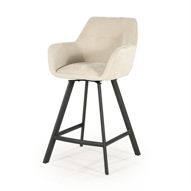 By Boo Barstoel Bliss with armleuning - beige