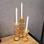 Light en Living Light & Living Kaarsenhouder ITINGA - Glas - Melk Amber - Ø10x26,5 cm
