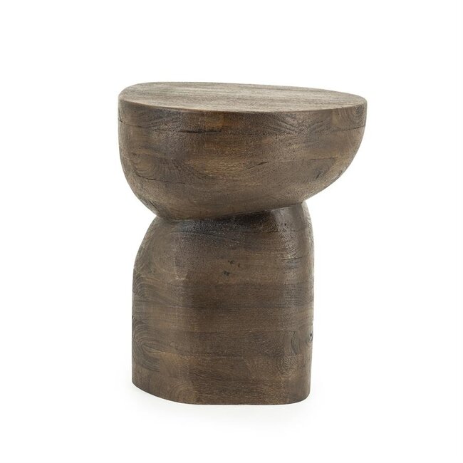 By Boo Bijzettafel Cobble mango organisch – bruin