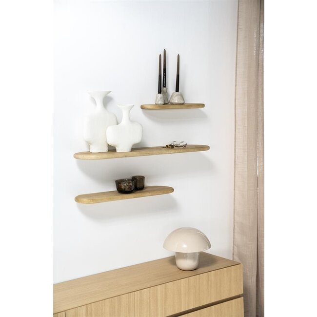 By Boo Wandplank Tre 2 mango 69 cm – naturel