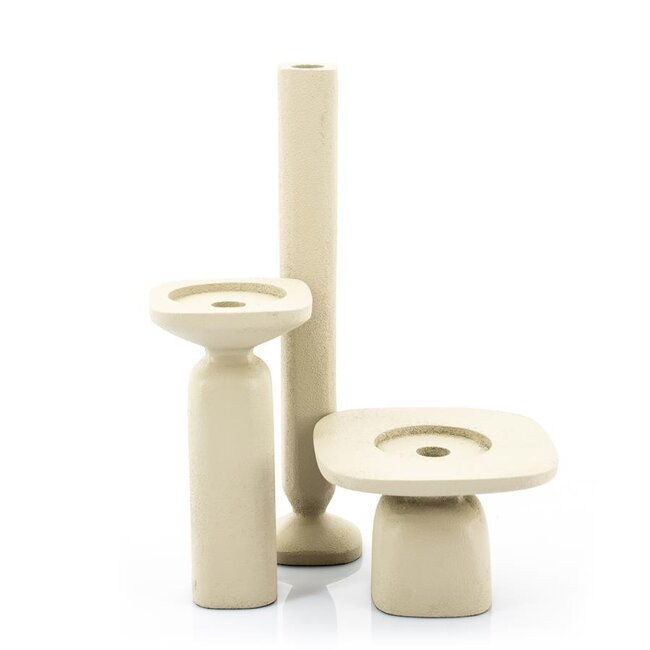 By Boo Candle holder Squand large - beige