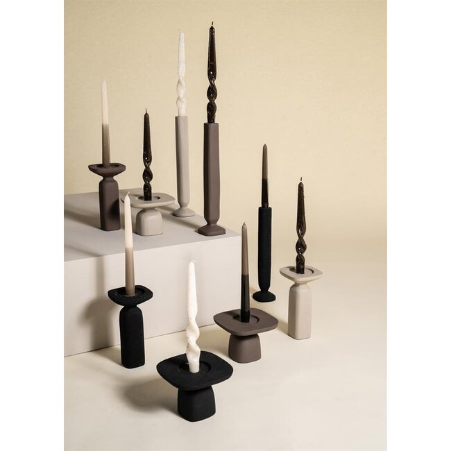 By Boo Candle holder Squand large - beige