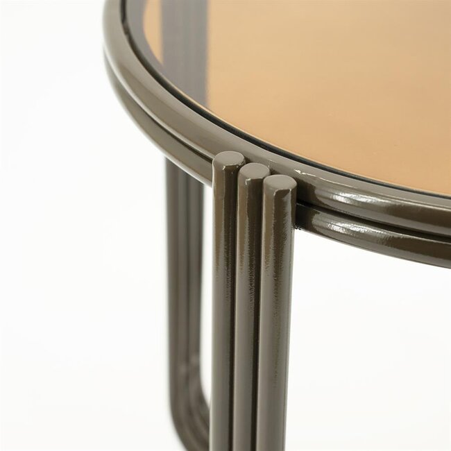 By Boo Bijzettafel Groovy - bruin