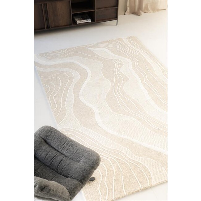 By Boo Vloerkleed Soil 190x290 cm - beige