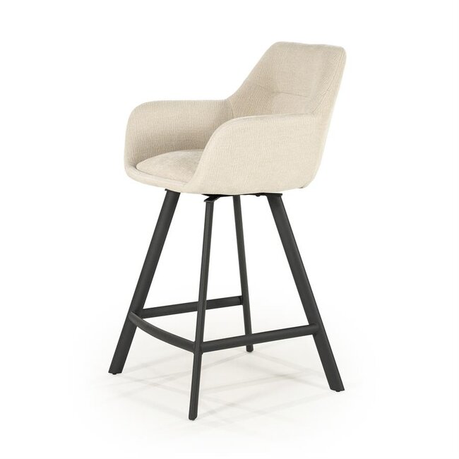 By Boo Barstoel Bliss with armleuning - beige