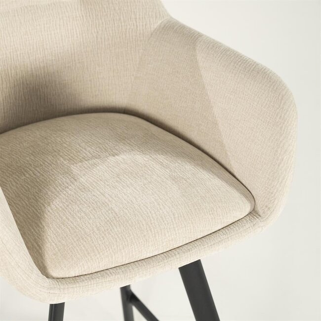 By Boo Barstoel Bliss with armleuning - beige