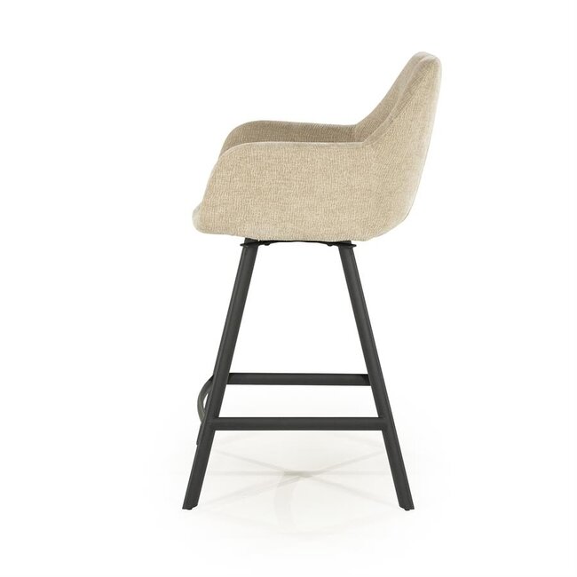 By Boo Barstoel Bliss with armleuning - taupe