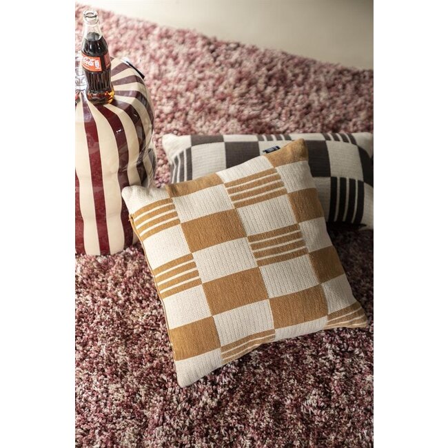 By Boo Kussen Twist 45x45 cm – mosterd
