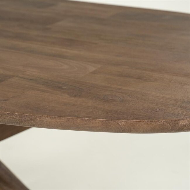 Eleonora Eettafel Tycho 260x110 cm - lichtbruin