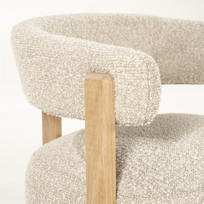 Eleonora Fauteuil Lola - taupe Hush