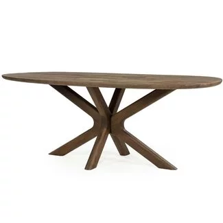 Eleonora Eettafel Tycho 210x110 cm - lichtbruin