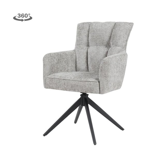 Tower Living Bardi Armstoel - Haga 09 silver (draaibaar)