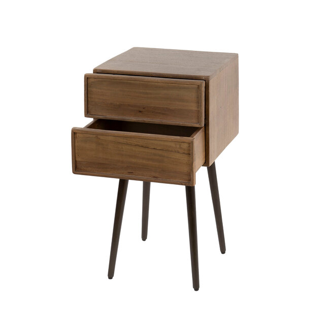 WoonStijl Nachtkastje Frame met 2 lades - set van 2
