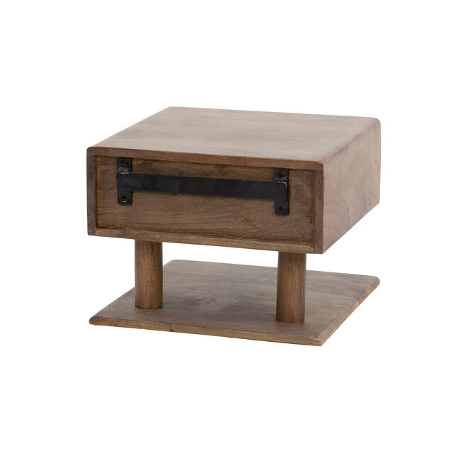 WoonStijl Nachtkastje Carve Shelve met 1 lade