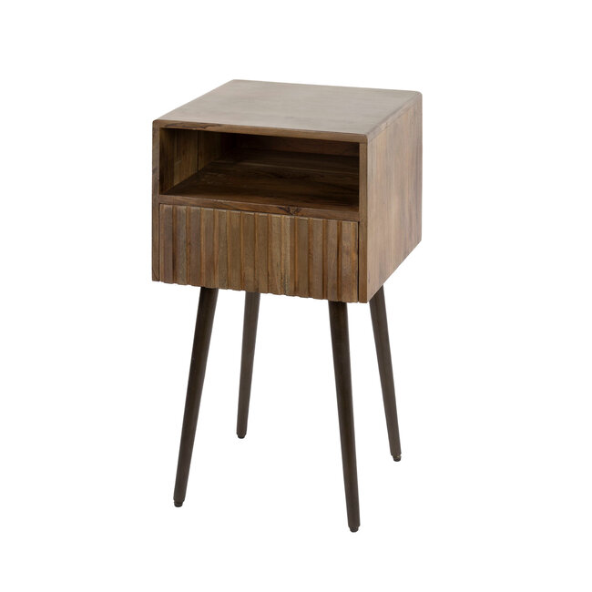 WoonStijl Nachtkastje Carve met 1 lade