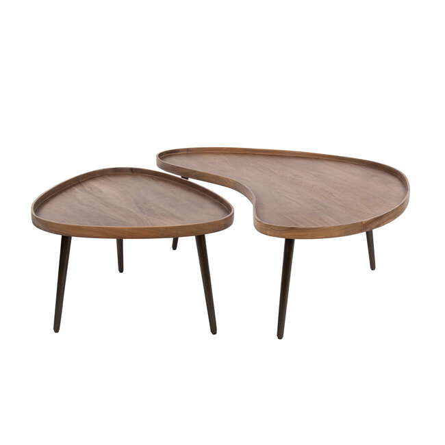 WoonStijl Salontafel Carve organisch set van 2