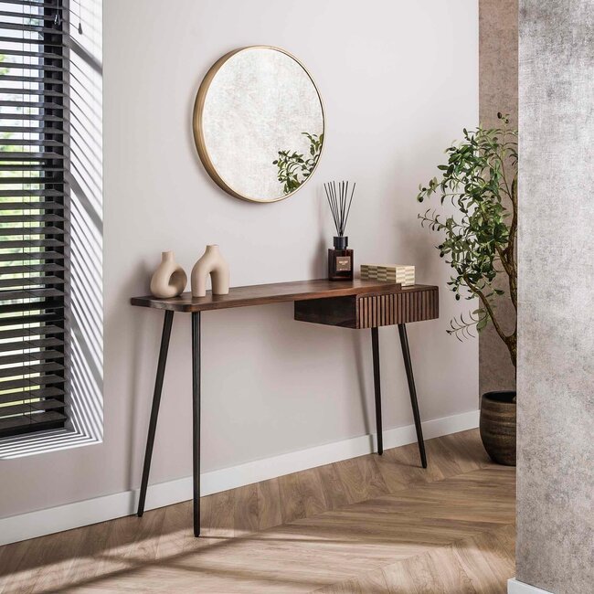 WoonStijl Hal-/kaptafel Carve met 1 lade