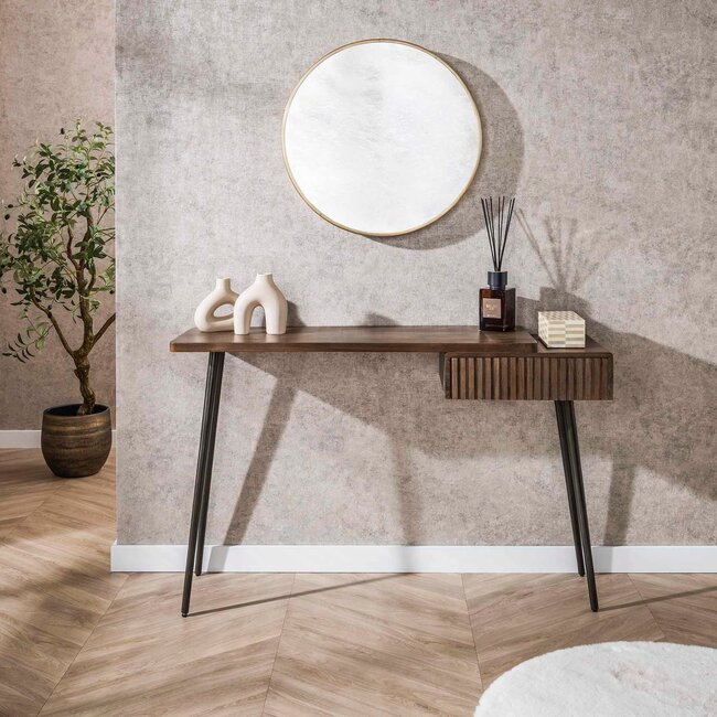 WoonStijl Hal-/kaptafel Carve met 1 lade