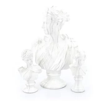 By Boo Ornament Ceres Marmer - Wit
