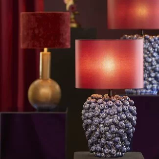Light en Living Lampvoet Ø25,5x27 cm BERRIES keramiek donker blauw