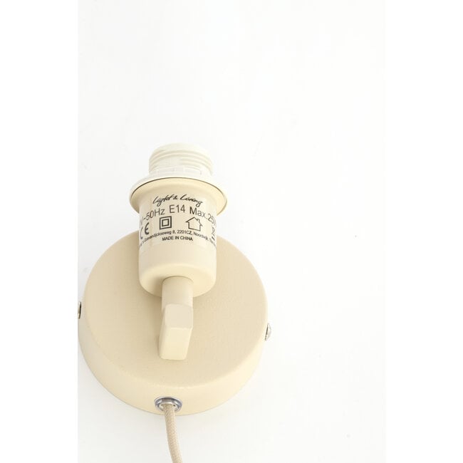 Light en Living Wandlamp 15x10x30,5 cm VERDANTIA raffia naturel