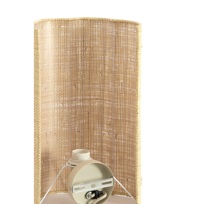Light en Living Wandlamp 26x15,5x40 cm VERDANTIA raffia naturel