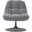 Woood Elvi Draaifauteuil Chenille Structuur Lichtgrijs