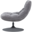 Woood Elvi Draaifauteuil Chenille Structuur Lichtgrijs