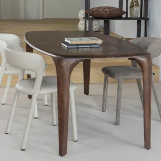 Woood Fiore Eettafel Mango Hout Donkerbruin 190x95 Cm