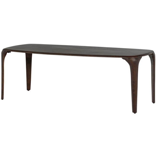 Woood Fiore Eettafel Mango Hout Donkerbruin 230x95 Cm
