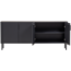 Woood Gunnar Dressoir 200 Cm Grenen Matzwart [fsc]