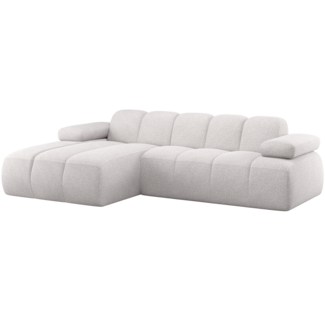 Woood Mojo Chaise Longue Bank Links Boucle Ecru Melange