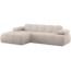 Woood Mojo Chaise Longue Bank Links Ribstof Ecru