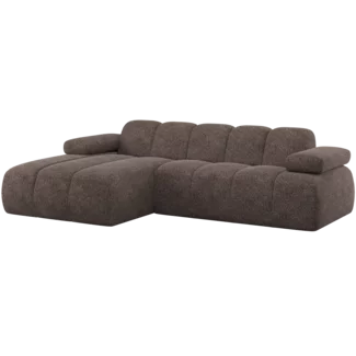 Woood Mojo Chaise Longue Bank Links Wollig Bruin
