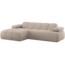 Woood Mojo Chaise Longue Bank Links Wollig Donkerzand