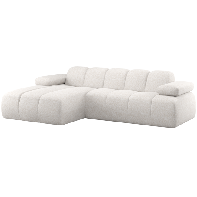 Woood Mojo Chaise Longue Bank Links Wollig Ecru